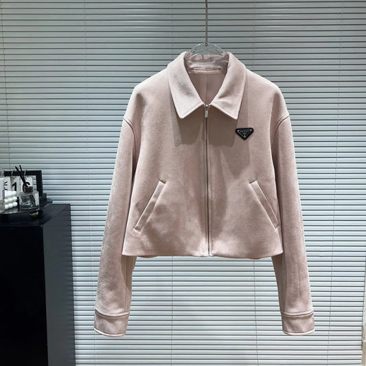 PRADA 25S SUEDE LAPEL JACKET 554