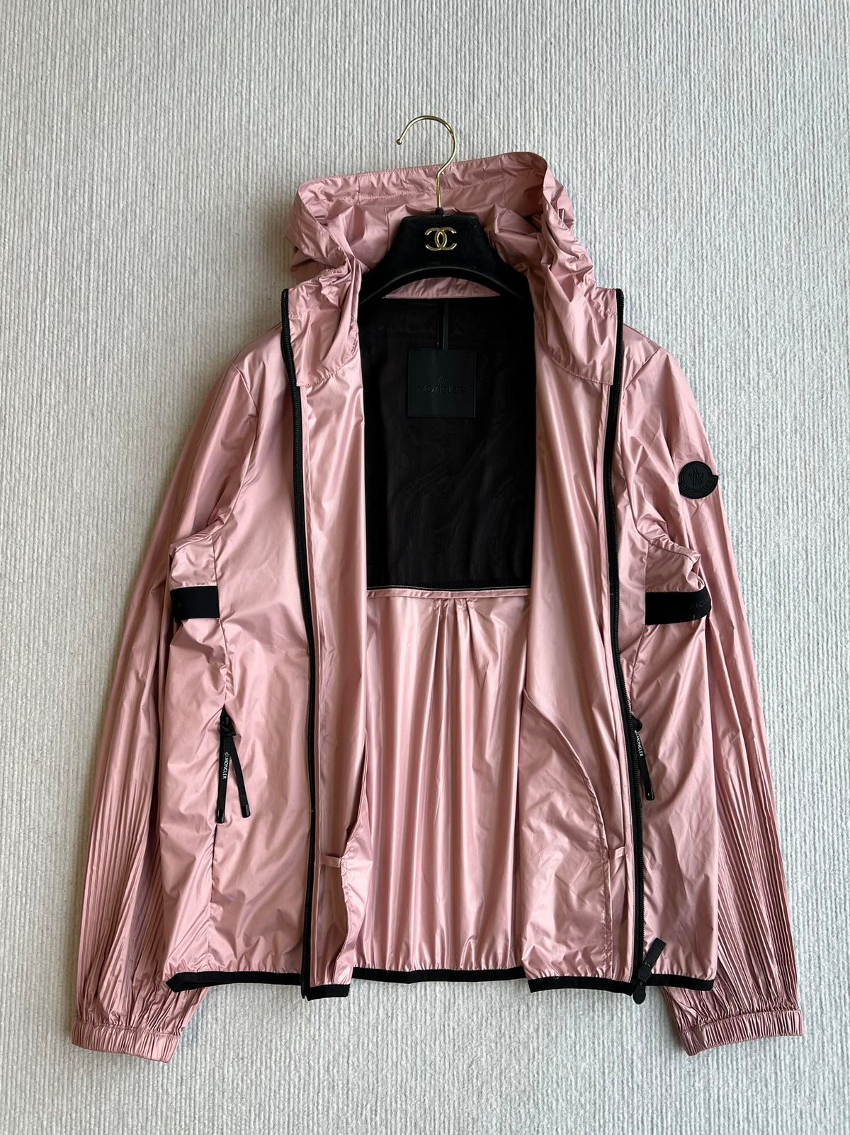 Moncle 25 Sun-Proof and Windproof Jacket Flesh Pink Nylon 269693