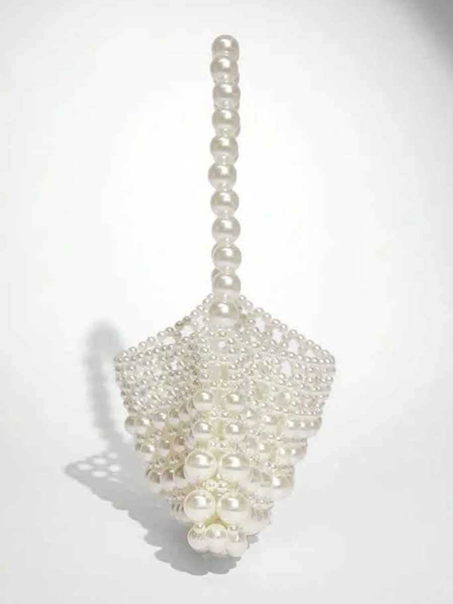 Ramona Pearl Beaded Shoulder Bag