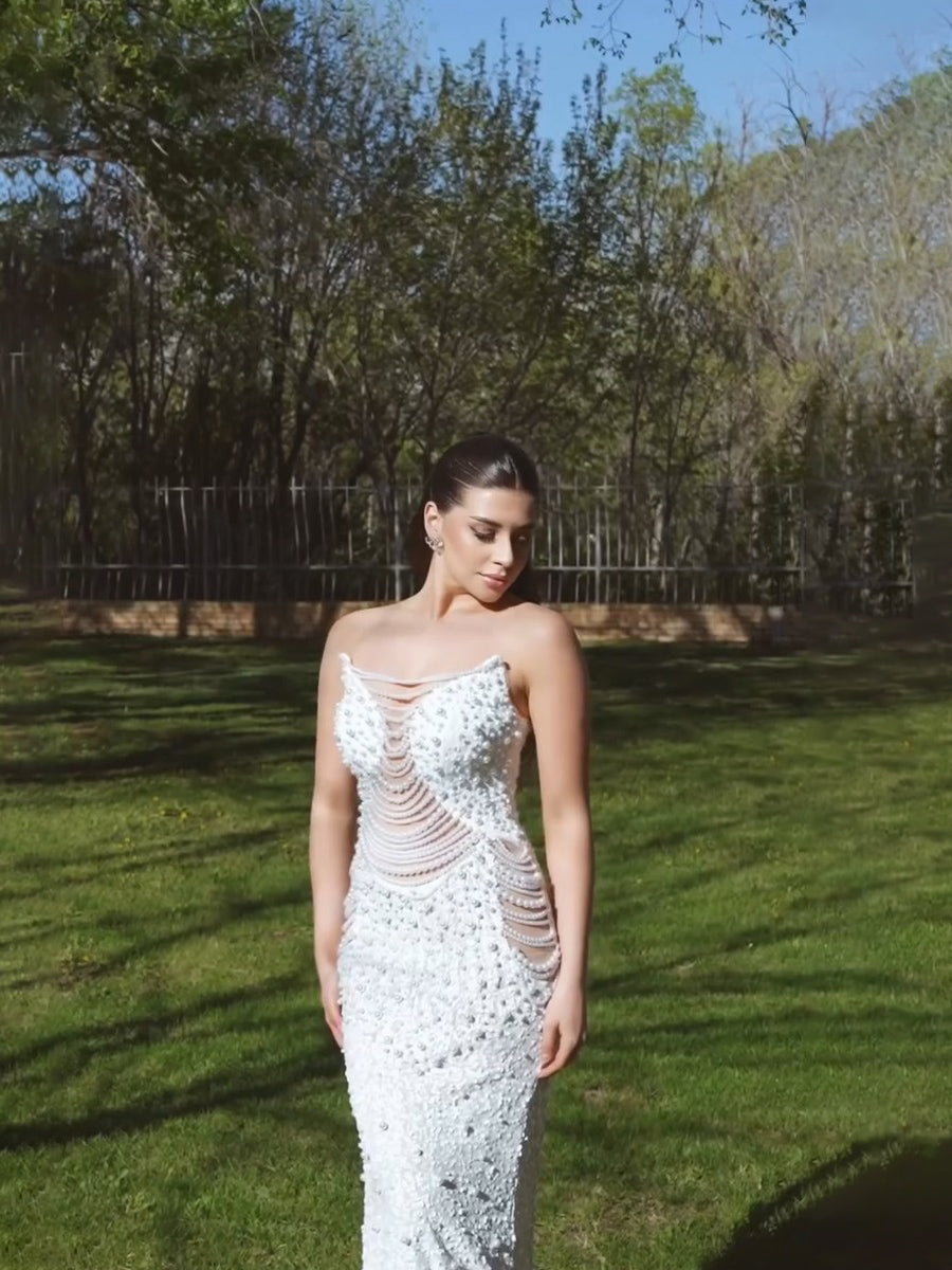 Delphine Maxi Dress In White