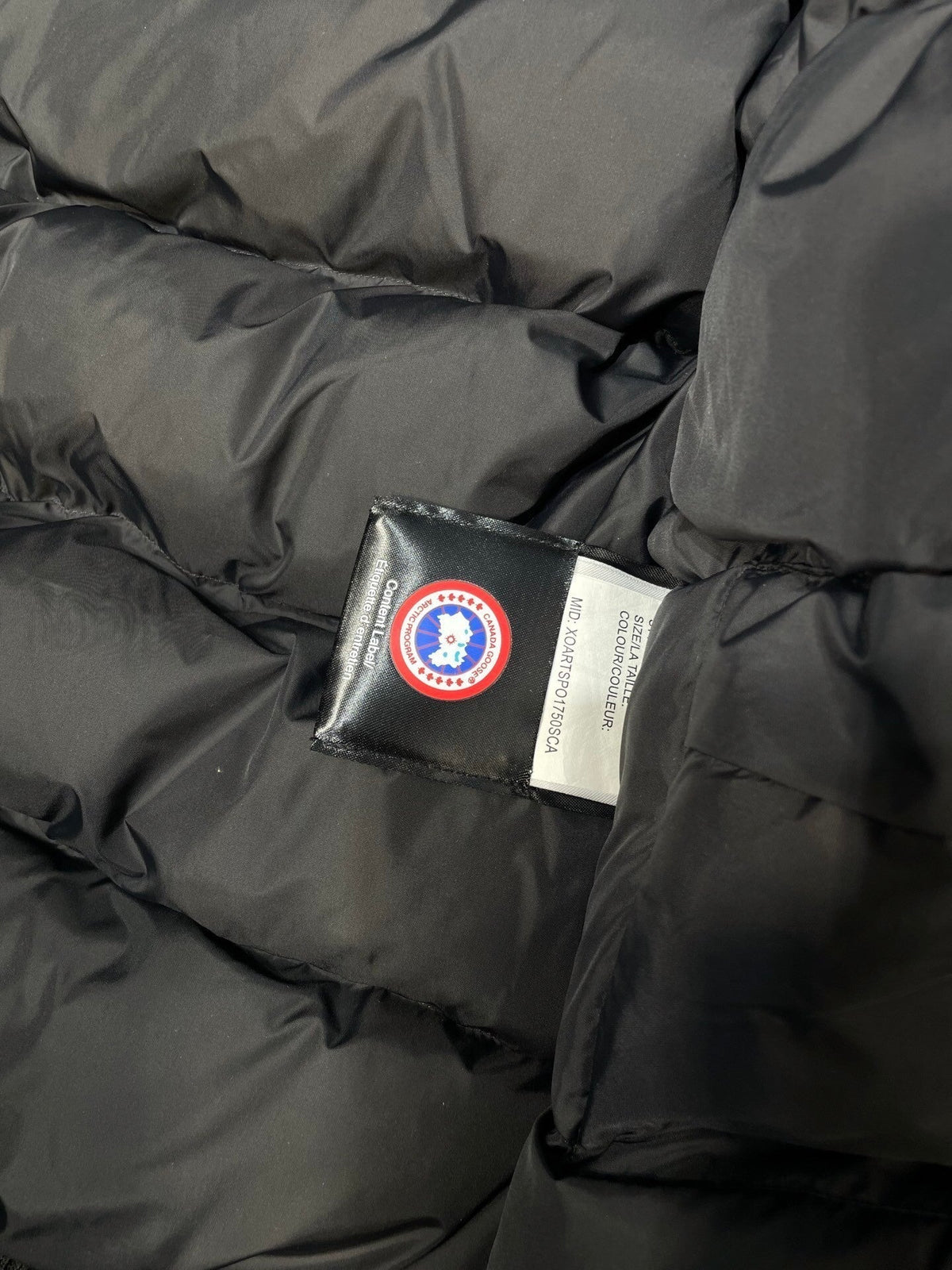 C. Goose Bomber Jacket Black Polyester 0036