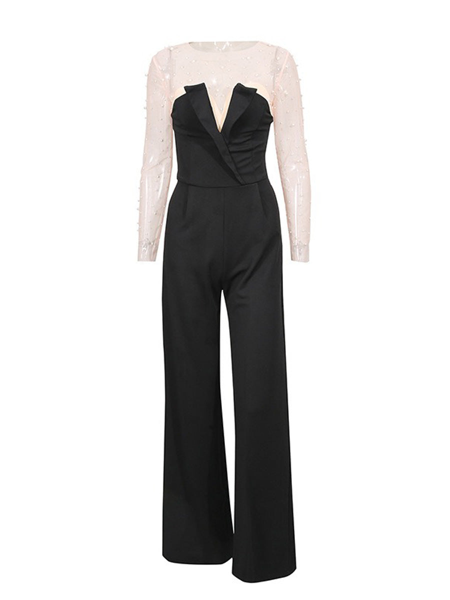 Azalea Elegant Pearl Jumpsuit Set
