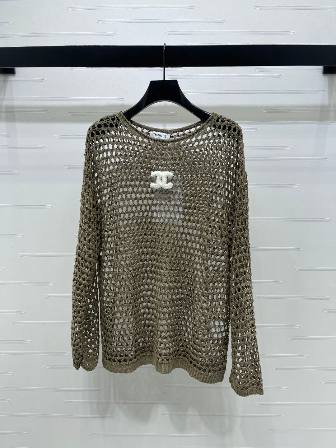 CC Ayered Long-Sleeved Top Grey Knit 343582