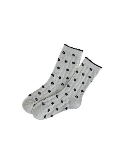 Rufia - Floral Lace Summer Socks - Sweet &amp; Breathable