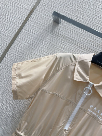 Prada 2025 Shirt Dress Beige Polyester
