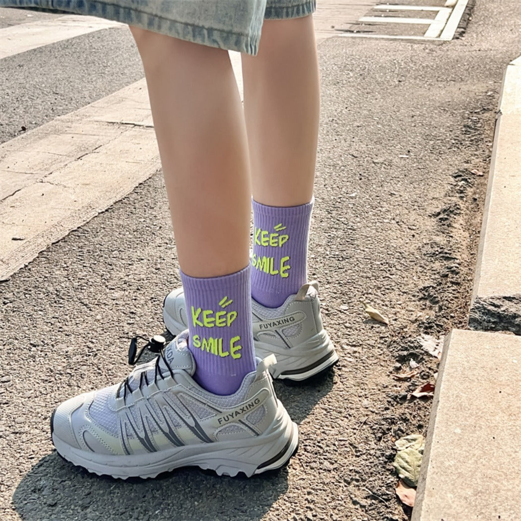 Rufia - Sporty Mid-Calf Socks - Breathable &amp; Comfort