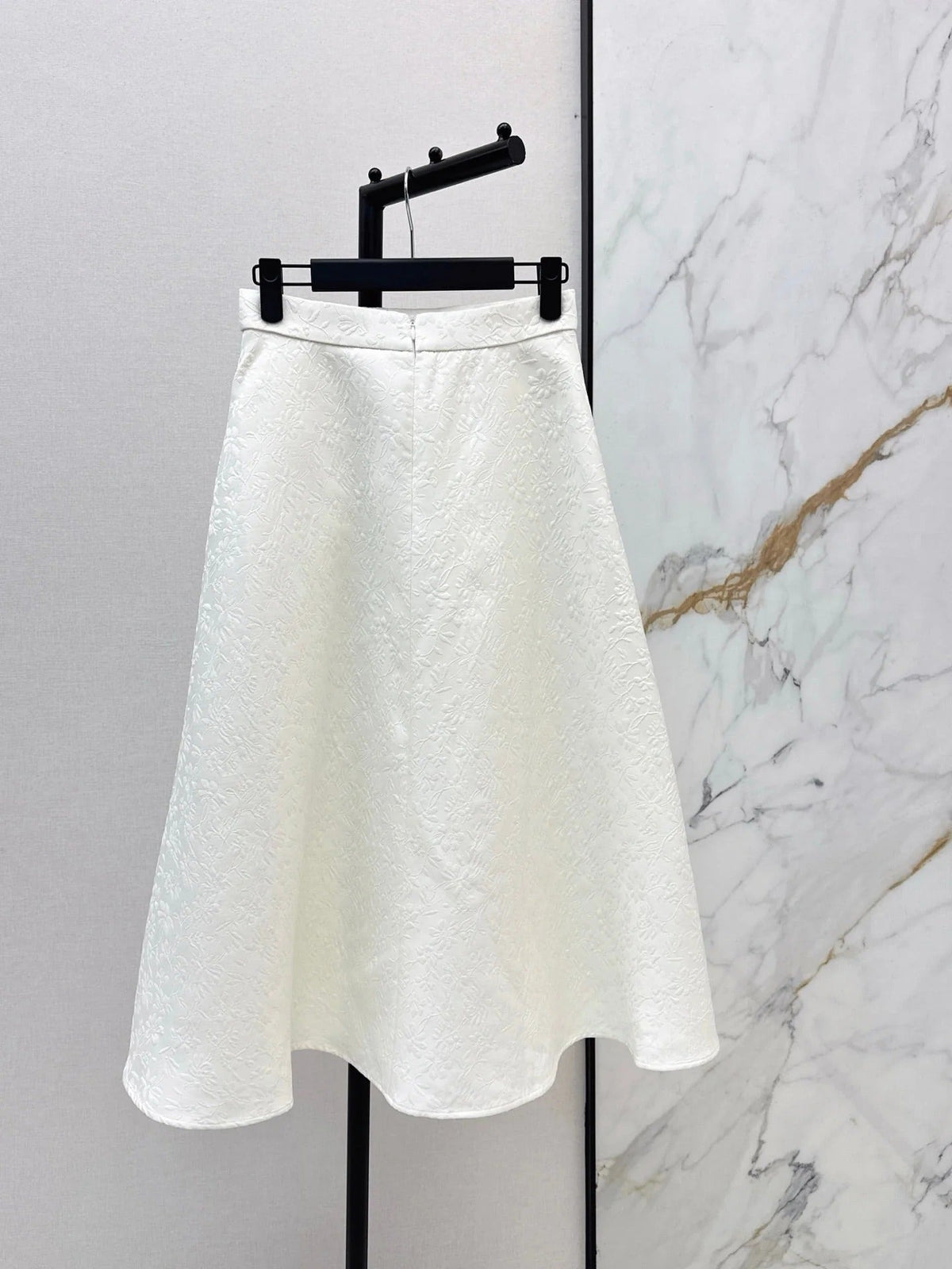 DIOR 25S WHITE FLARED SKIRT 514