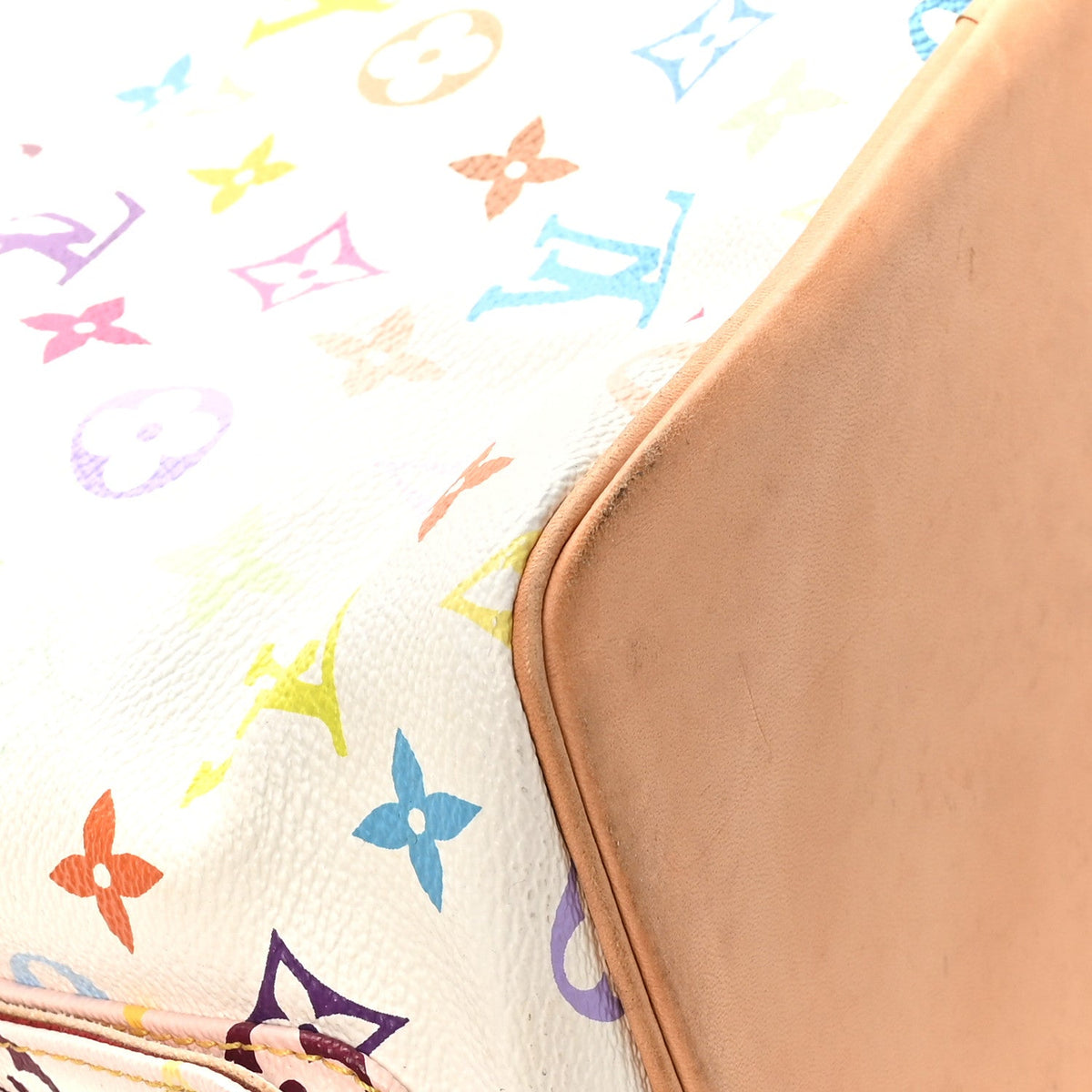 Monogram Multicolor Petit Noe White