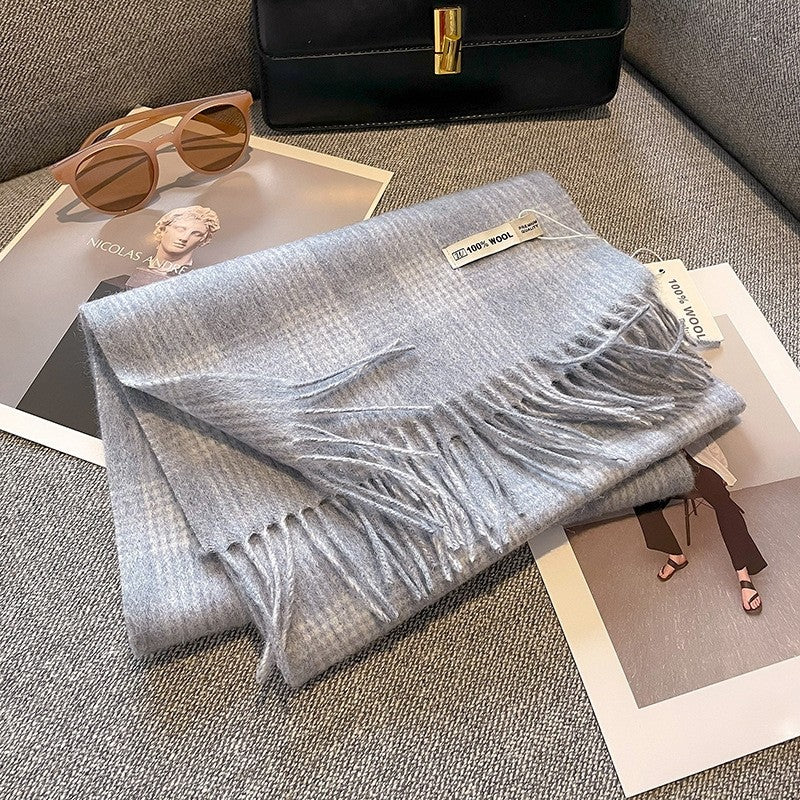 Wool Plaid Scarf