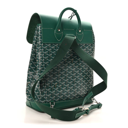 Goyardine Calfskin Alpin MM Backpack Green