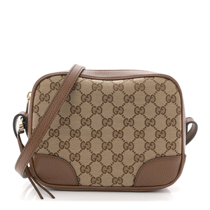 Monogram Mini Bree Messenger Bag Beige Tabacco