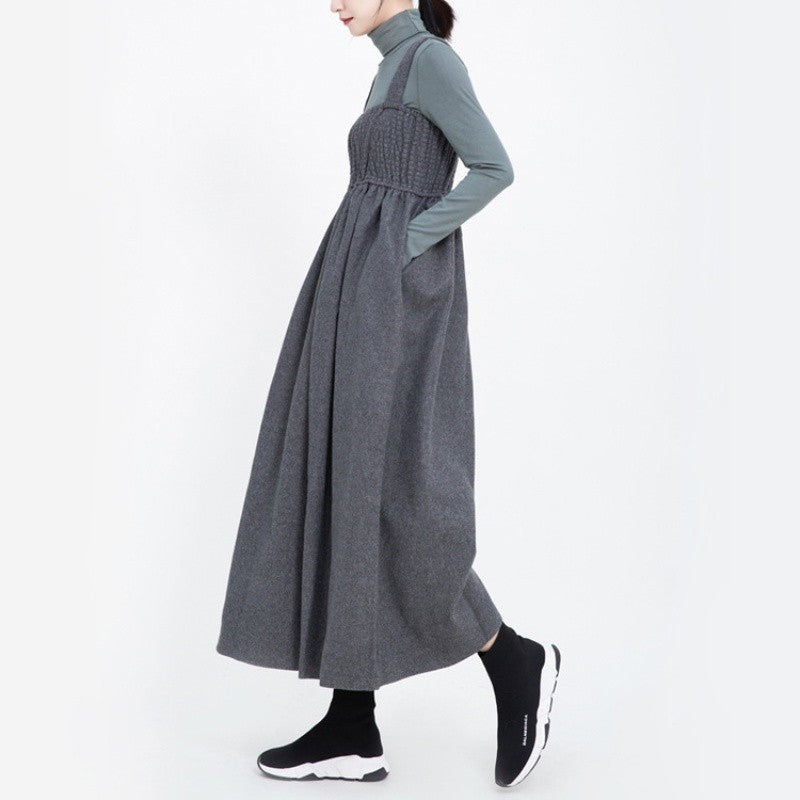 Cotton Polyester Wide Leg Suspenders Overalls Pants