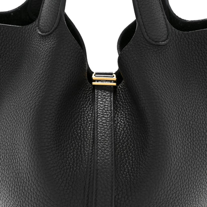 Taurillon Clemence Picotin Lock 22 MM Black
