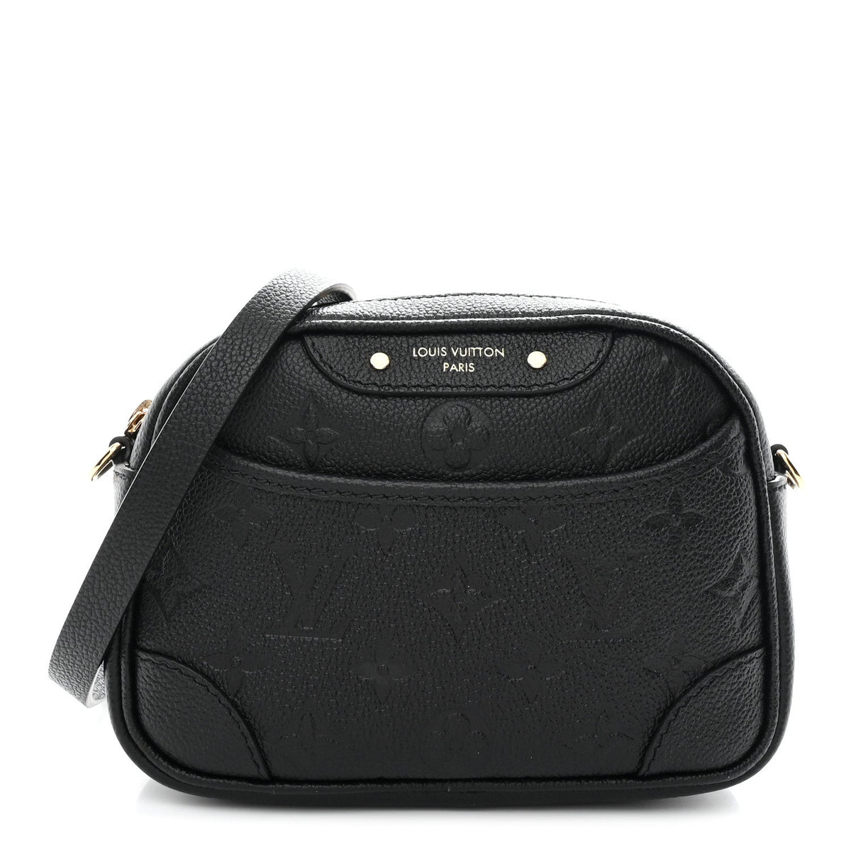 Empreinte Monogram Tiny Camera Bag Black