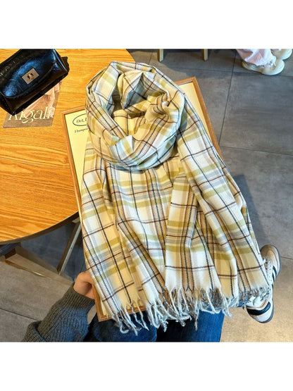 Scarvii -  Scarf with Color-Block Fringe