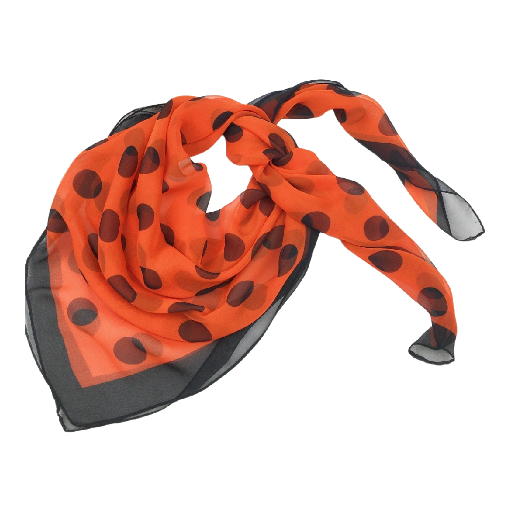 Scarvii - Vintage Polka Dot Soft Square Scarf