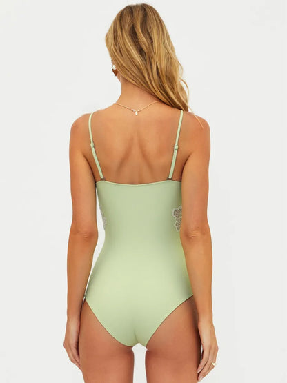 Arwen Sequin Embroidered Swimsuit Set