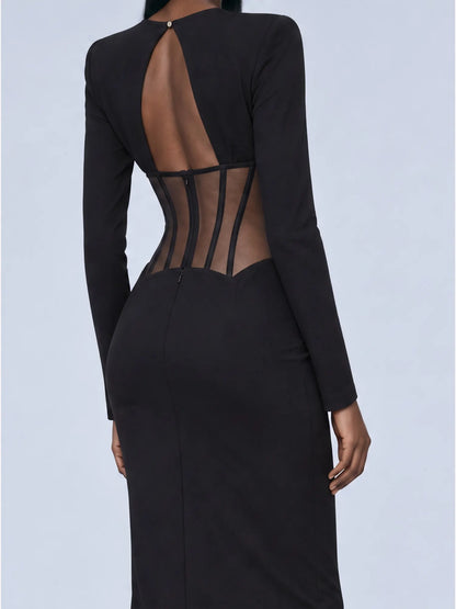 Abigail Sculpted Cutout Maxi Dress