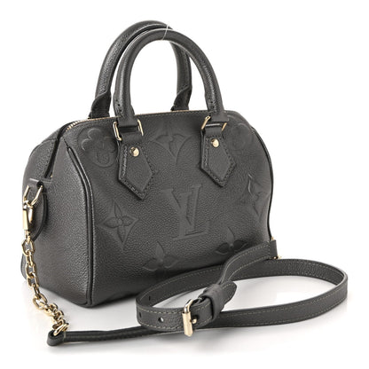 Shimmery Empreinte Monogram Giant Speedy Bandouliere 20 Gun Metal