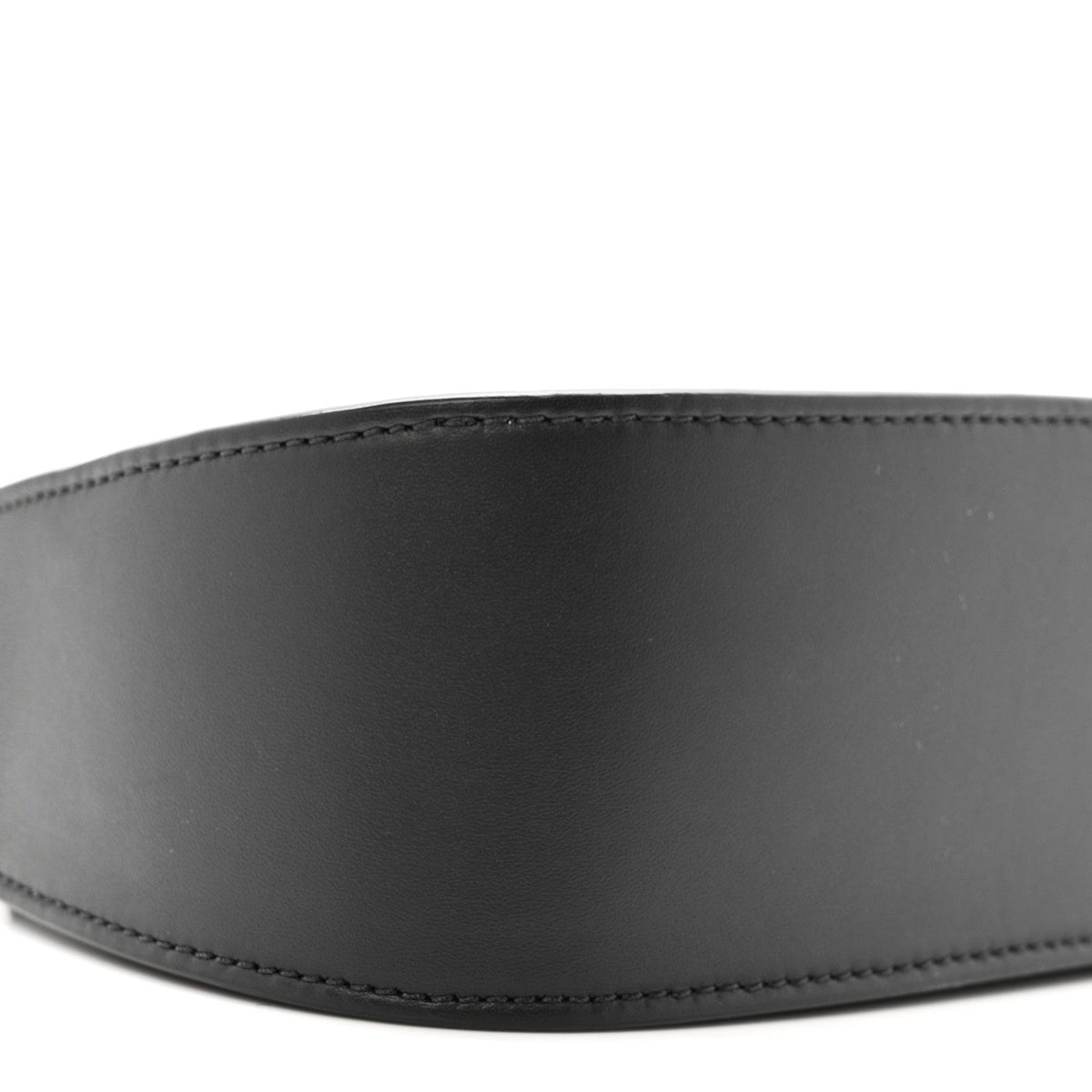 Smooth Calfskin Half Moon Shoulder Bag Black