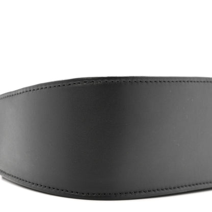 Smooth Calfskin Half Moon Shoulder Bag Black