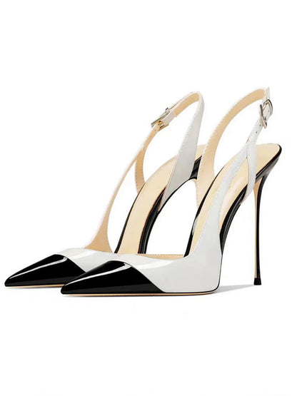 Alaina Pointed-toe Color-blocked High Heels