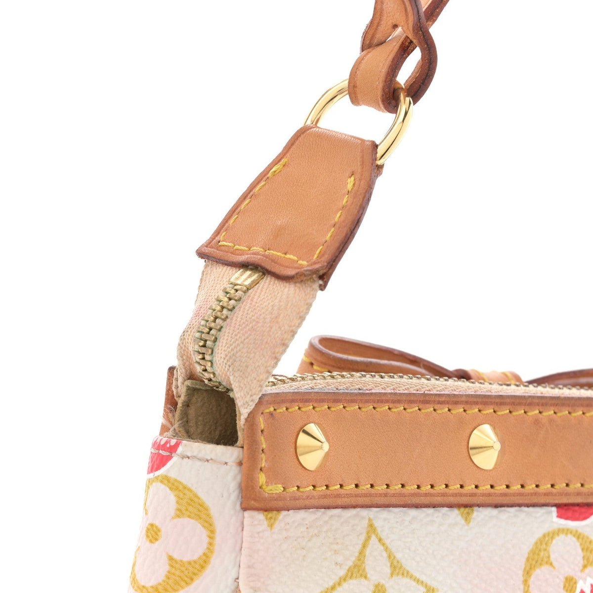 Monogram Cherry Blossom Pochette Accessories Red