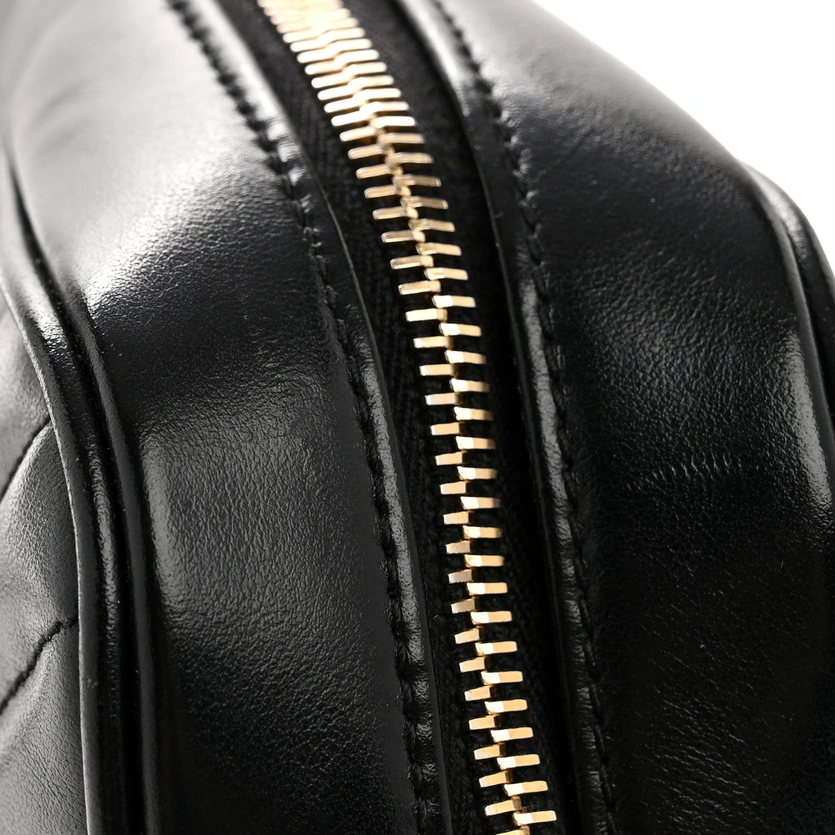 Calfskin Matelasse Monogram Lou Camera Bag Black