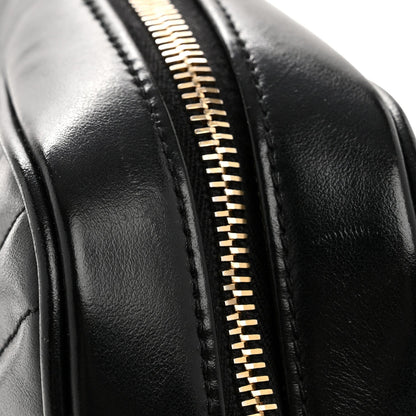 Calfskin Matelasse Monogram Lou Camera Bag Black