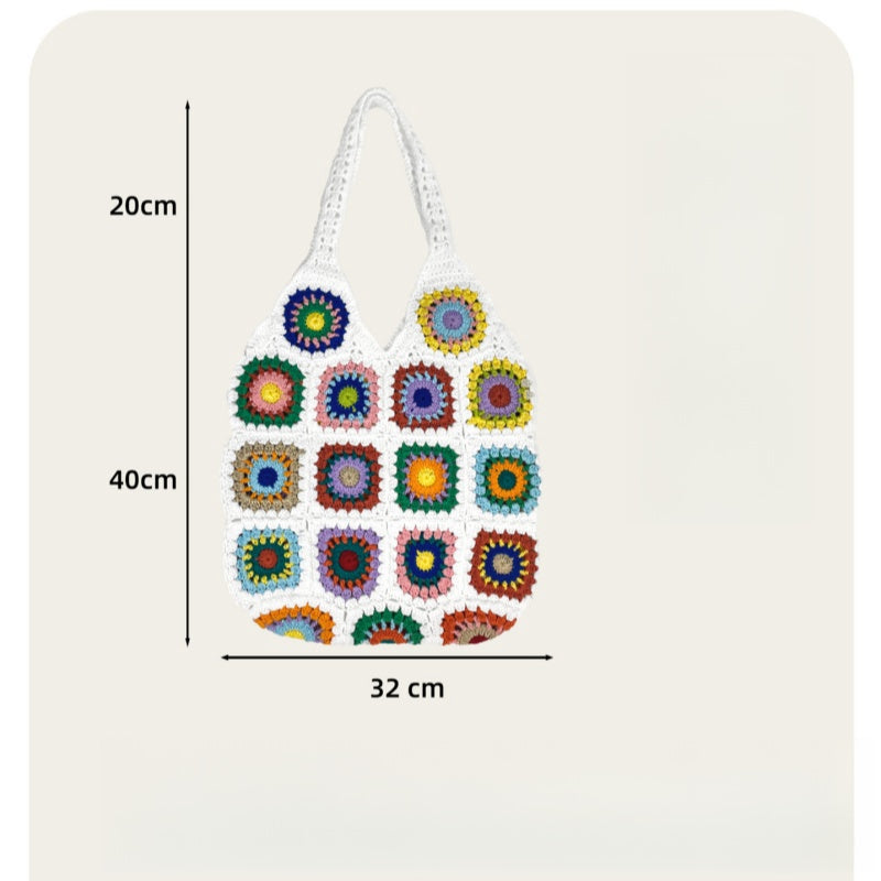 Crochet Granny Square Bag Grandma Bag