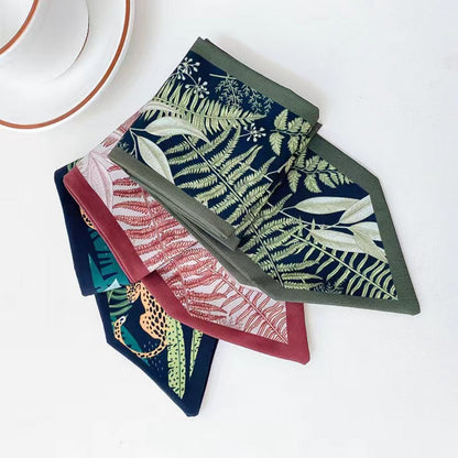 Scarvii - Plant-Print Neck Scarf - Classic &amp; Soft