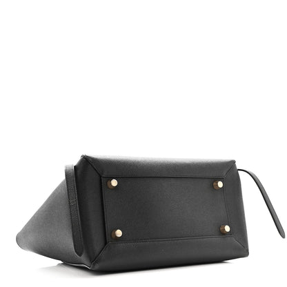 Grained Calfskin Mini Belt Bag Black