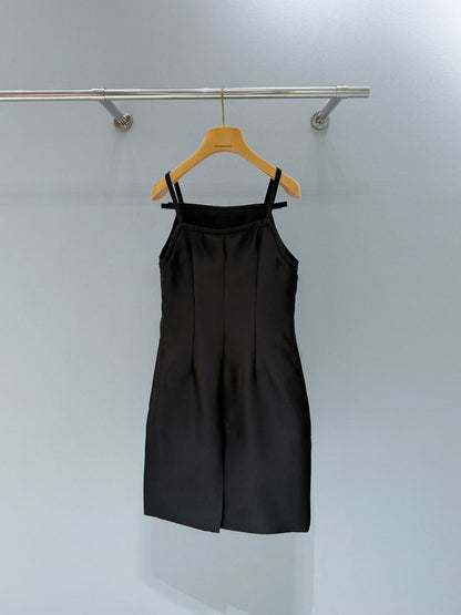 Miumiu 2026 Midi Dress Black Silk