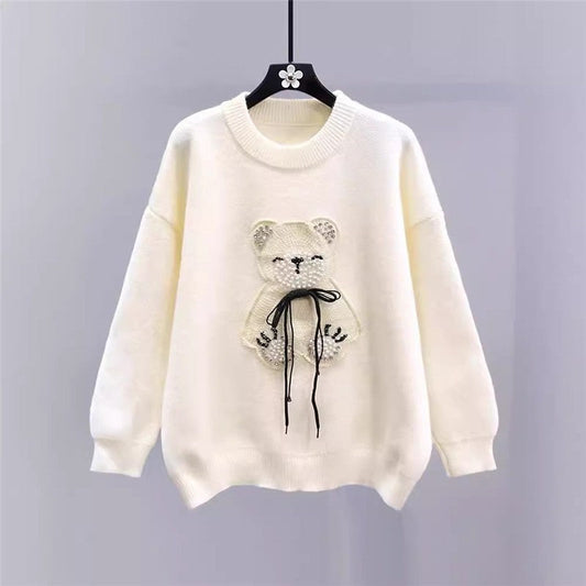 Loose Cute Long Sleeve Knit Sweater