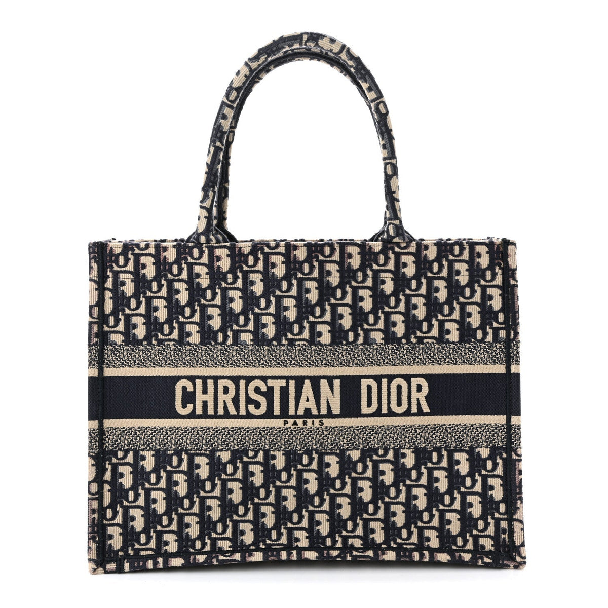 Oblique Medium Book Tote Blue Multicolor