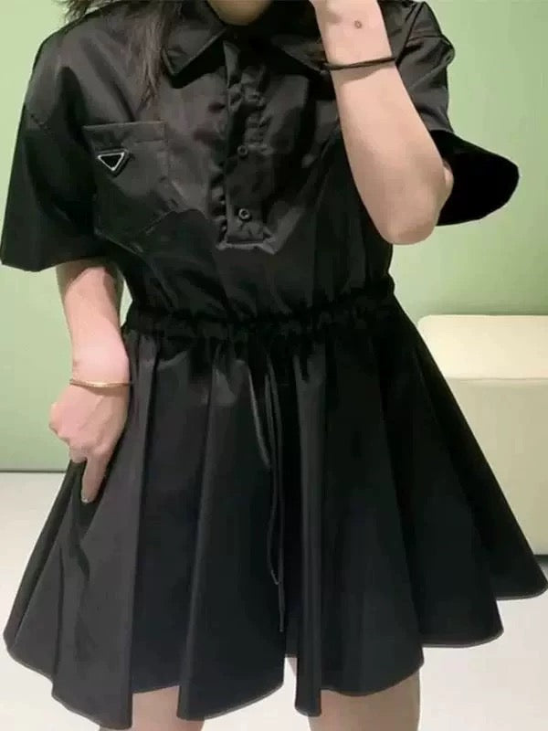 Prada Short-Sleeved Re-Nylon Dress