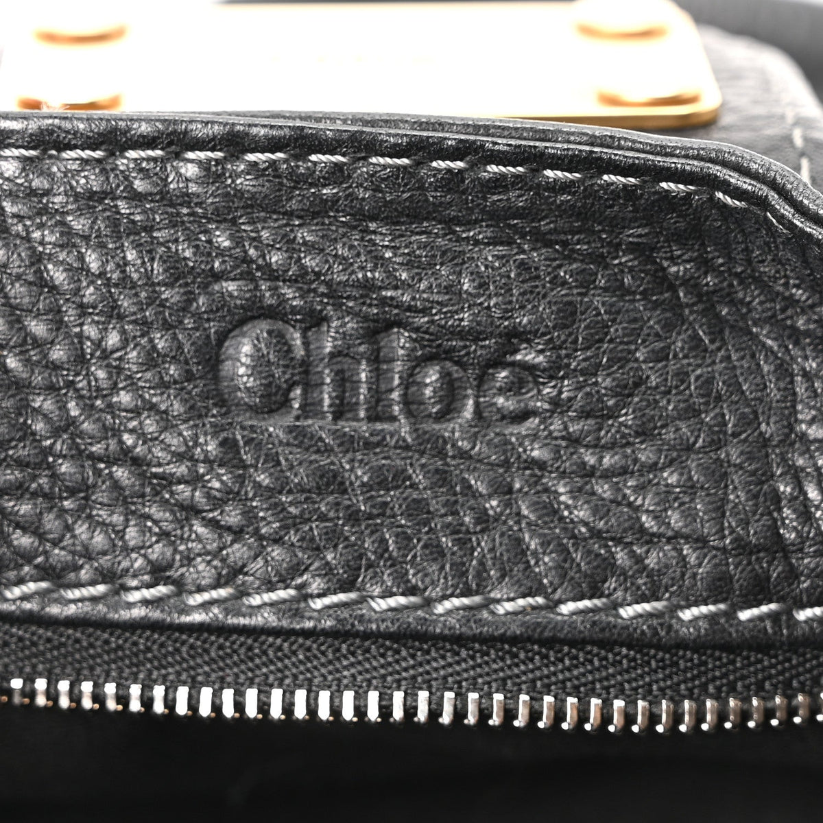 Calfskin Medium Paddington Satchel Black
