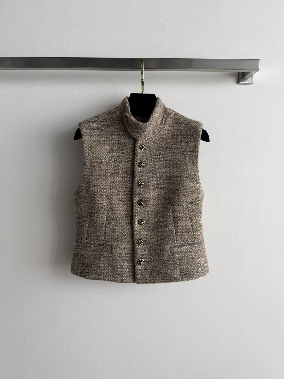 LP Vest Beige Taupe Tweed 352947