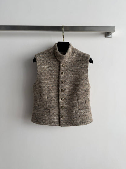 LP Vest Beige Taupe Tweed 352947