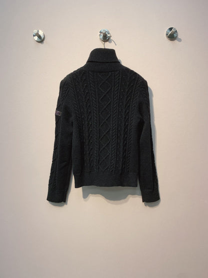 Chanel 25 Cable-knit Turtleneck Sweater Cashmere 317402