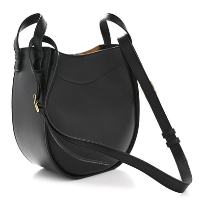 Calfskin Hammock Slice Bag Black