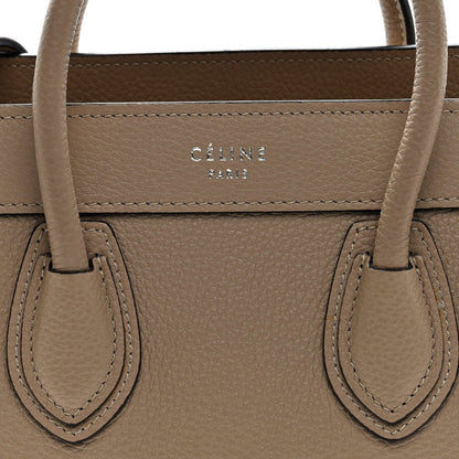 Drummed Calfskin Nano Luggage Dune