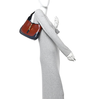 Boarded Dyana Lux Calfskin Bi-Color Small Jackie 1961 Hobo Mineral Red Blue