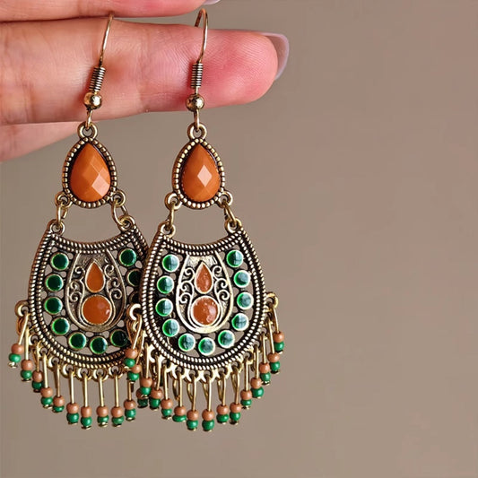Earwish - Vintage Boho Statement Earrings - Eye-Catching