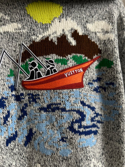 LV Knit Sweater Sailboat 494192