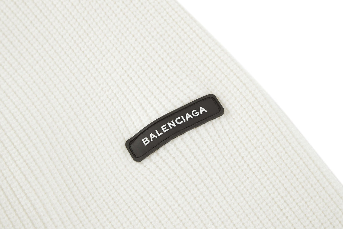 Balenciaga 25 Sweater White Wool 0011