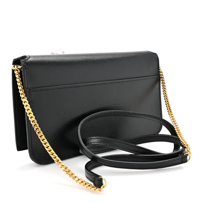 Calfskin Monogram Cassandre Phone Holder With Strap Black