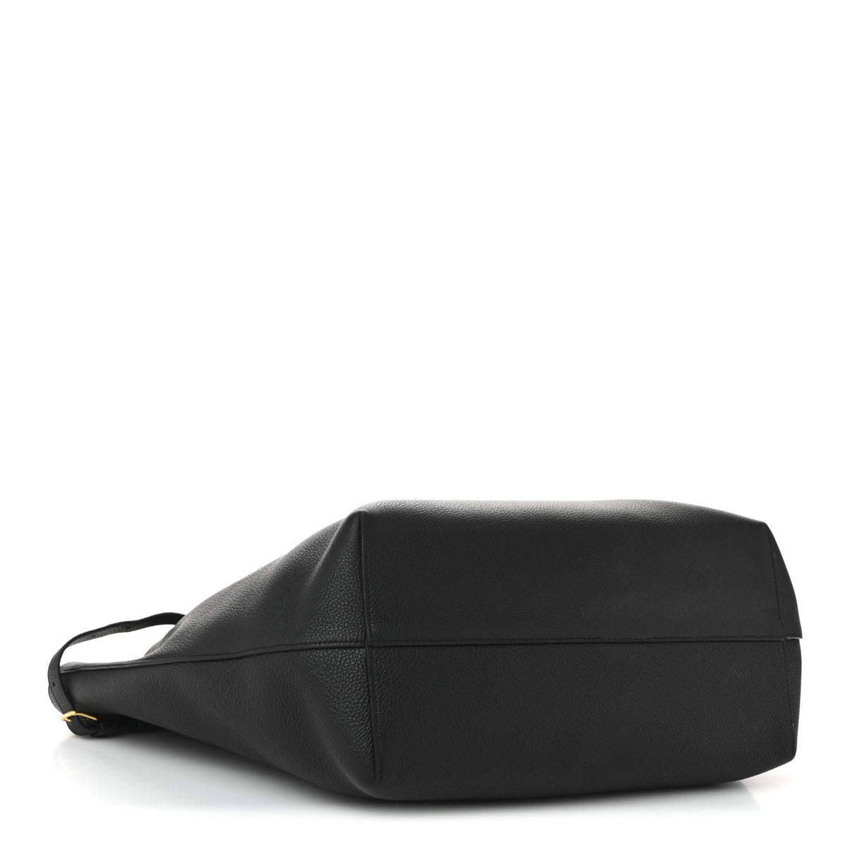 Grained Calfskin Triomphe Medium Cabas Anais Black