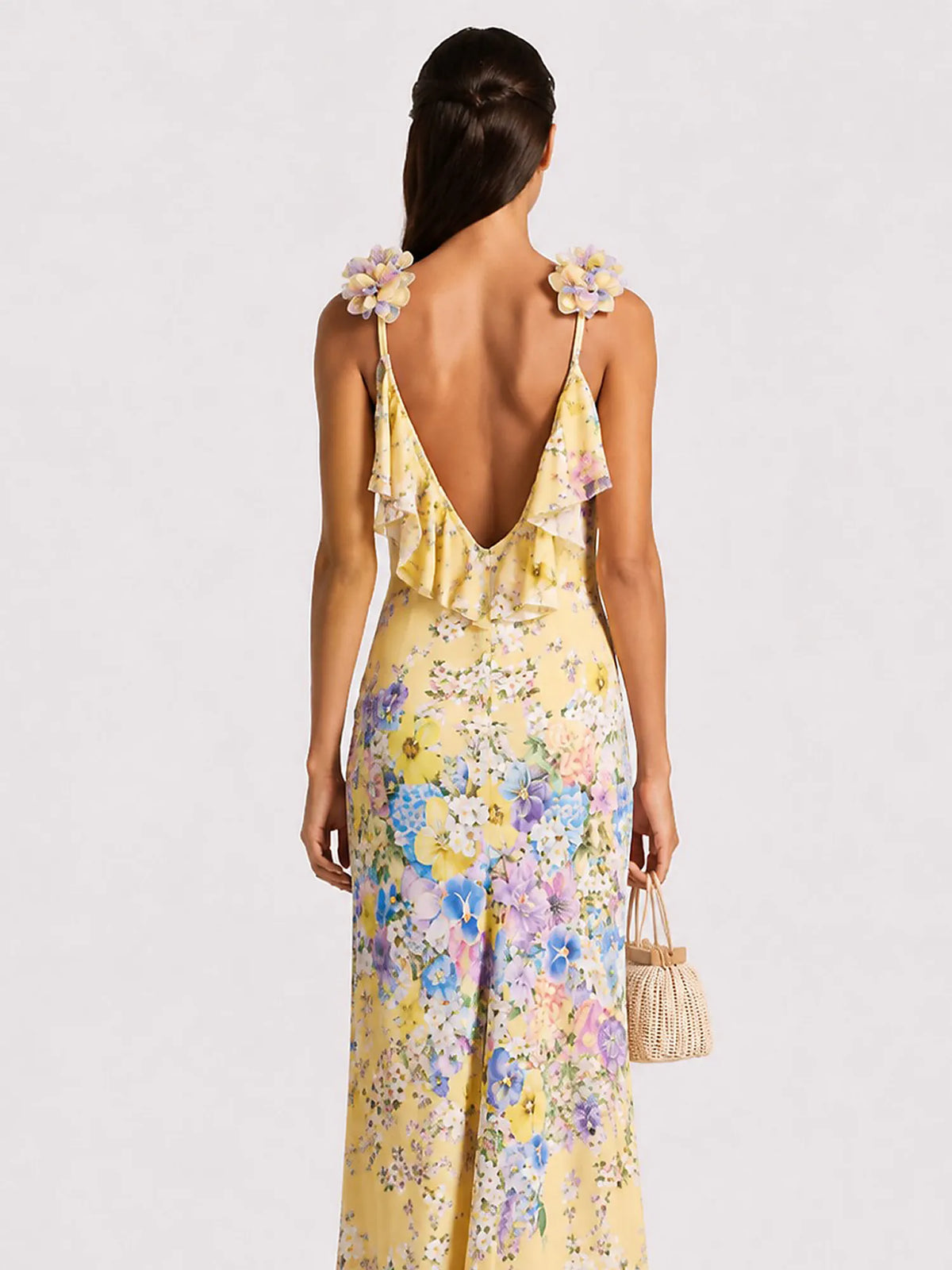 Danika Floral V-neck Maxi Dress