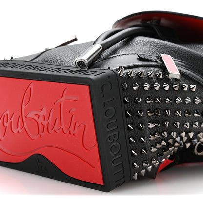 Calfskin Spiked Small Explorafunk Backpack Black